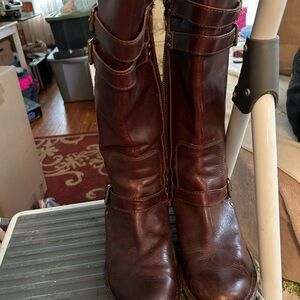 Brown Leather Women's Boots
